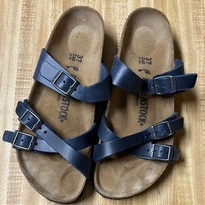 Birkenstock Dark Blue Double Strap Sandals
